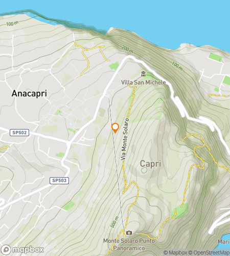 Map of scavenger hunt walking tour for Capri Clocktower Conundrum