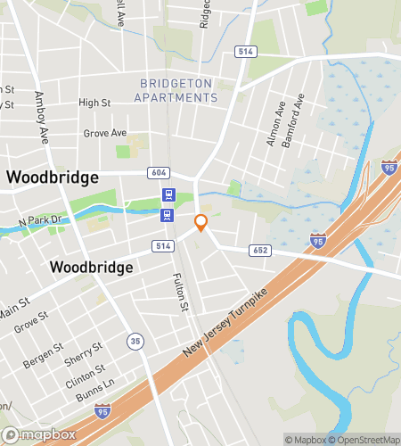 Map of scavenger hunt walking tour for Woodbridge Wacky Wonders Hunt