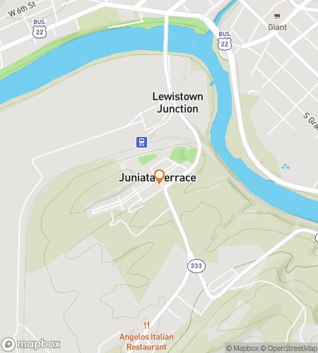 Map of scavenger hunt walking tour for Juniata Jolly Scavenger Hunt