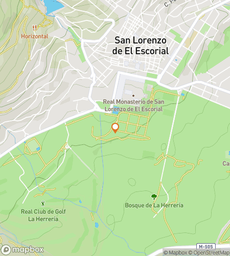 Carte du parcours de chasse au trésor "Indices Royaux d'El Escorial"