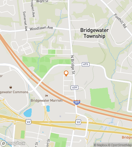 Map of scavenger hunt walking tour for Somerville New Jersey Bar Hunt