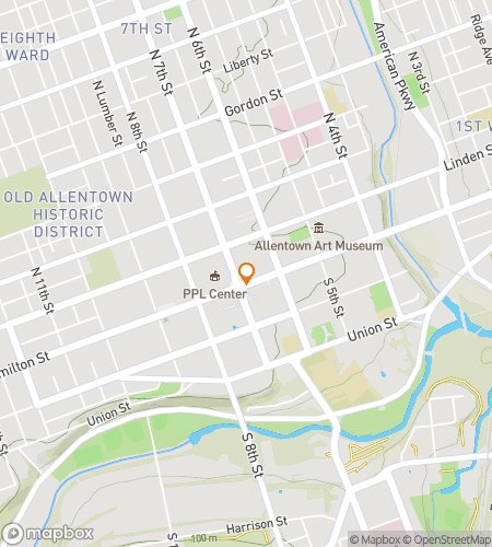 Map of scavenger hunt walking tour for Allentown Bar Crawl