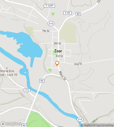 Map of scavenger hunt walking tour for Zoaring Through Hidden Treasures