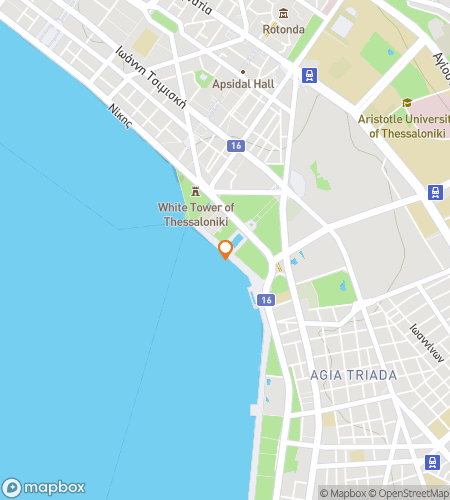 Map of scavenger hunt walking tour for “Timeless Thessaloniki Hunt
