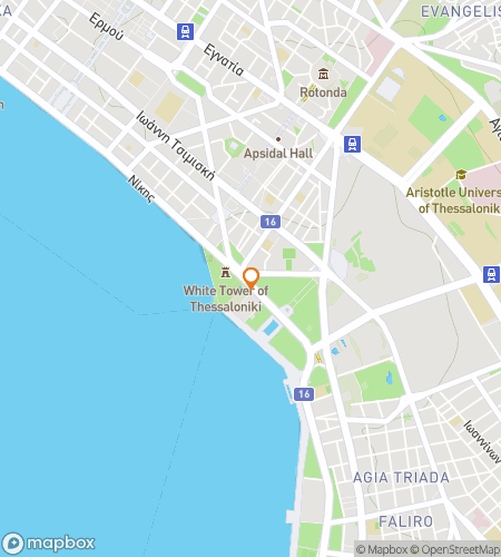 Map of scavenger hunt walking tour for “Timeless Thessaloniki Hunt