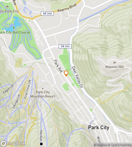 Map of scavenger hunt walking tour for Between The Park City Slopes