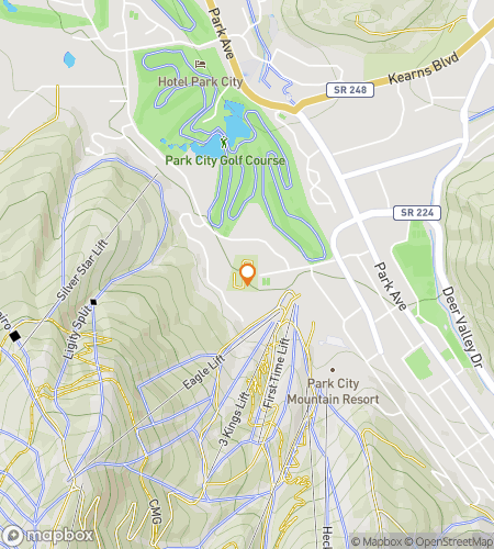 Hartă a turului pe jos de vânătoare de comori pentru Park City Ghost Hunt