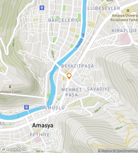 Map of scavenger hunt walking tour for Whispers of the Yeşilırmak: Discovering Amasya