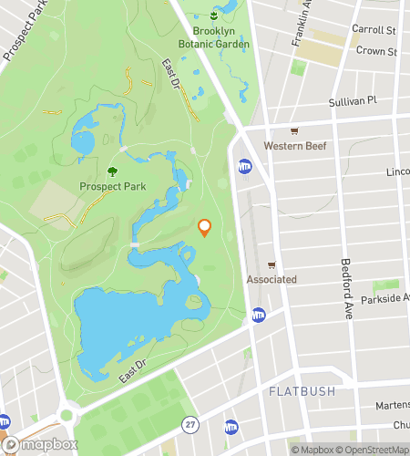 Térkép a kincsvadászat gyalogos túrához a Prospect Park rejtélyes üldözéséhez