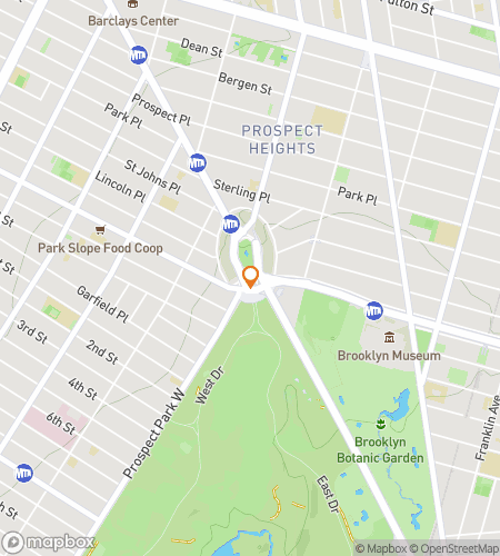 Map of scavenger hunt walking tour for Brooklyn Hunt