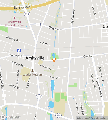 Mappa del tour a piedi con caccia al tesoro per Copiague Caper: Quest & Quips