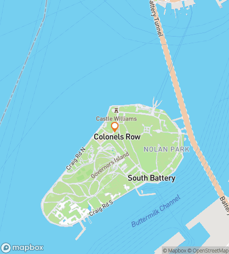 Map of scavenger hunt walking tour for Conquering Governors Island 