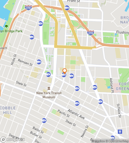 Map of scavenger hunt walking tour for Brooklyn New York Bar Hunt