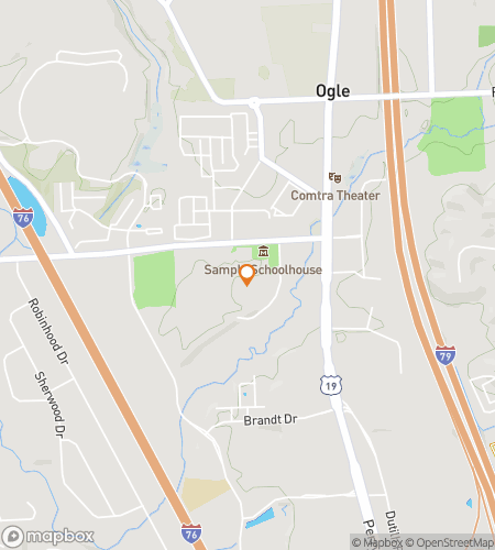 แผนที่ทัวร์เดินล่าสมบัติสำหรับ Cranberry Township Parks-to-Patios Adventure