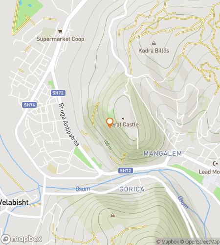 מפה של סיור הליכה עם חיפוש מטמון למסלול 'שכבות החיים של בראט'