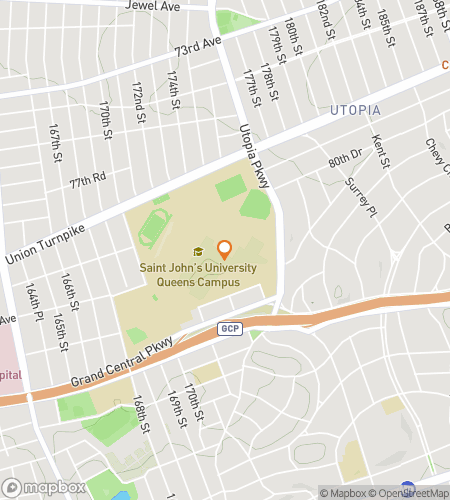 Map of scavenger hunt walking tour for Red Storm Sleuths: The St. John’s  University Hunt