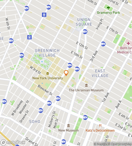 Map of scavenger hunt walking tour for Arch to Atrium: Roaming NYU’s Icons