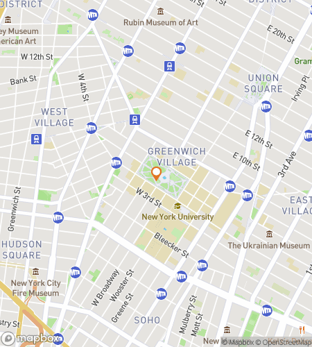 Map of scavenger hunt walking tour for Washington Square Park Scavenger Hunt