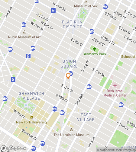 Map of scavenger hunt walking tour for The Hunt for Knowledge in Manhattan