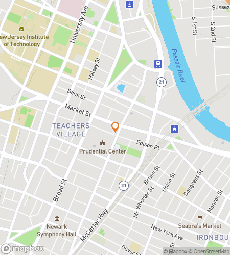 Map of scavenger hunt walking tour for Rutgers University Hunt