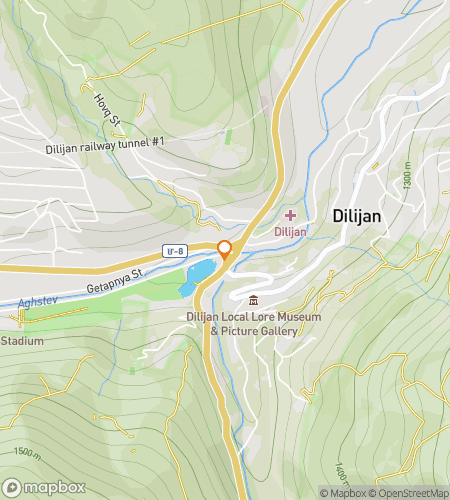 Map of scavenger hunt walking tour for Emerald Hills: The Dilijan Quest