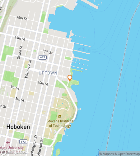 Map of scavenger hunt walking tour for Anchors, Audiences & Aces: The Stevens Challenge