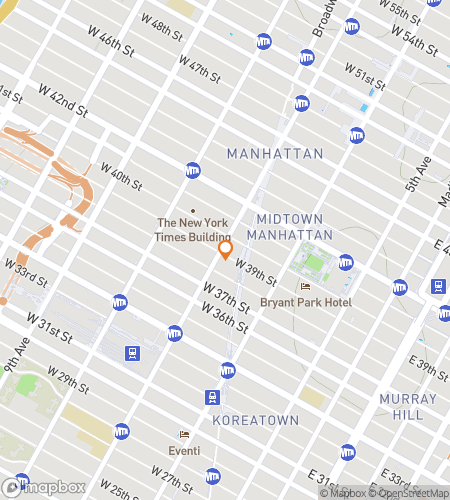 Map of scavenger hunt walking tour for Tour de Knowledge&colon; The Big-City Touro University Hunt