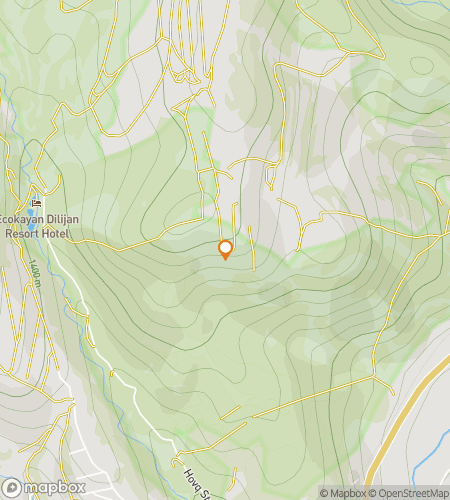 Map of scavenger hunt walking tour for Emerald Hills: The Dilijan Quest