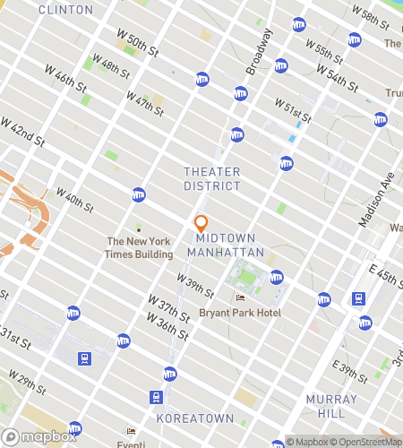 न्यूयॉर्क सिटी ऑडियो टूर एडवेंचर के लिए स्कैवेंजर हंट वॉकिंग टूर का नक्शा