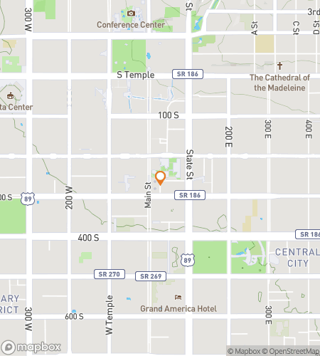 Kort over skattejagt-vandretur for Salt Lake Seek & Score&excl;