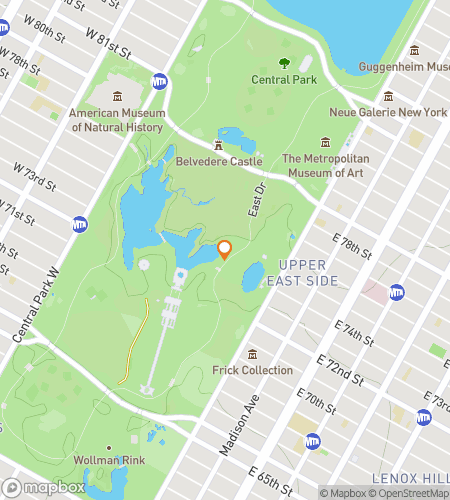 Map of scavenger hunt walking tour for Central Park Adventure