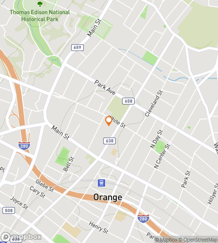 Map of scavenger hunt walking tour for Orangin‘ Around Town Scavenger Hunt