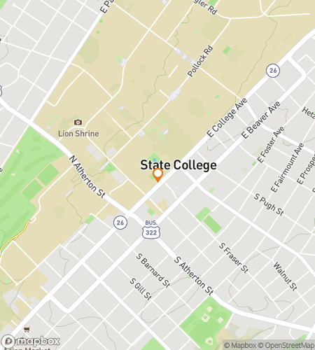 Map of scavenger hunt walking tour for Happy Valley Hunt-stravaganza