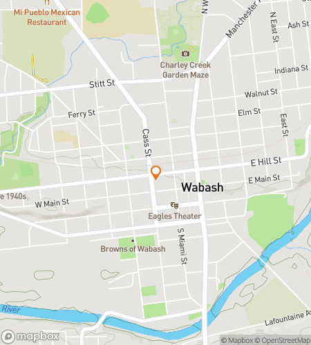 Hartă tur pietonal cu vânătoare de comori pentru Bashing Through Wabashs Secrets