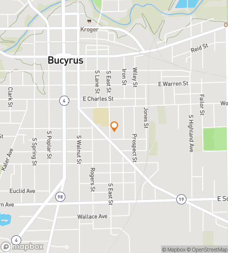 Map of scavenger hunt walking tour for Bucin' Around Downtown