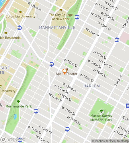 Map of scavenger hunt walking tour for Harlem‘s Hoppin‘ Hunt Adventure