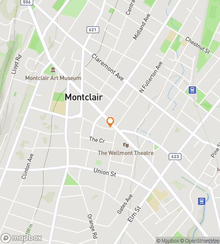 Map of scavenger hunt walking tour for Main Street Secrets: Montclair Unmasked