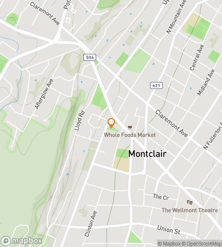 Map of scavenger hunt walking tour for Montclair Screens&comma; Stages & Street Stories