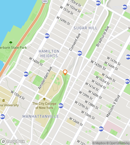 Map of scavenger hunt walking tour for Clue the City: CCNY Hunt