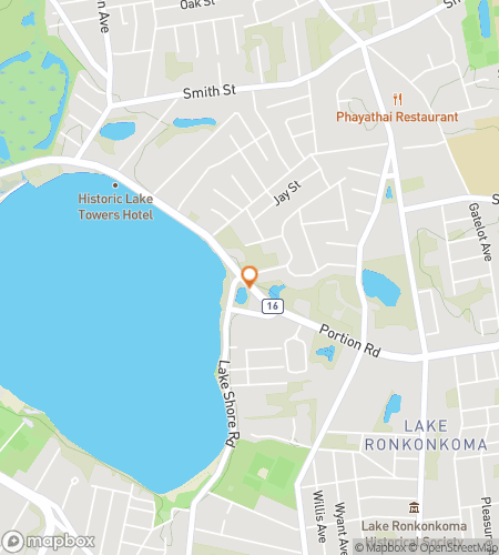 Map of scavenger hunt walking tour for  Lake Ronkonkoma scavenger hunt