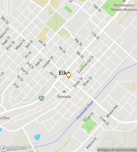 Hartă a turului pe jos cu vânătoare de comori pentru vânătoarea de comori din Elko