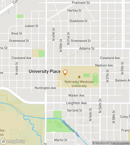 Map of scavenger hunt walking tour for The Prairie Wolves’ Wesleyan Hunt