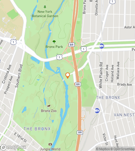 Map of scavenger hunt walking tour for Bronx Park Wonderwall