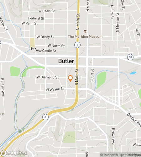 Map of scavenger hunt walking tour for Butler Written in Stone: Power, Memory, and the Stories We Keep