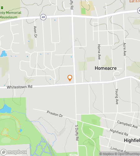 Map of scavenger hunt walking tour for Butler Late Than Never: The Pennsylvania Quest