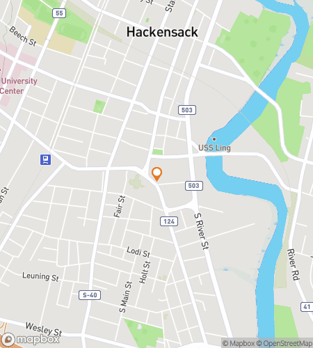 Χάρτης περιήγησης με τα πόδια για το Κυνήγι Θησαυρού Hackensack Hidden Havens