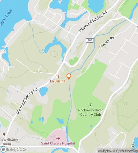 Map of scavenger hunt walking tour for Denville Scavenger Hunt