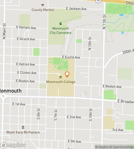 Карта пешеходного квеста «Великий поиск Скотта: квест по кампусу Монмут»