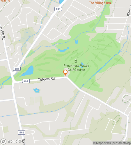 Map of scavenger hunt walking tour for Wayne It All! The Garden State Wayne Hunt