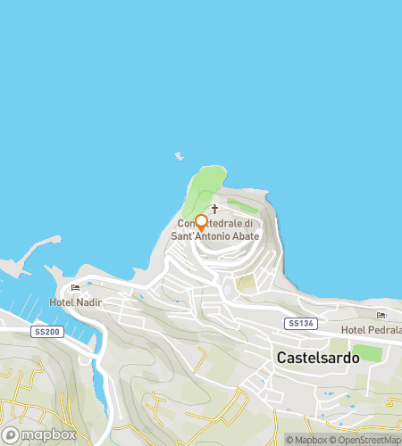 Map of scavenger hunt walking tour for Stones, Seas & Secrets: Discovering Castelsardo